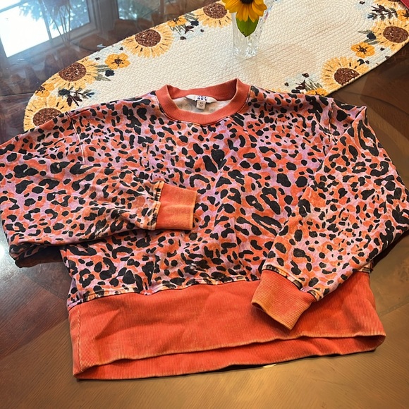 Joy Lab Distressed‎ Crop Sweatshirt - Picture 1 of 5
